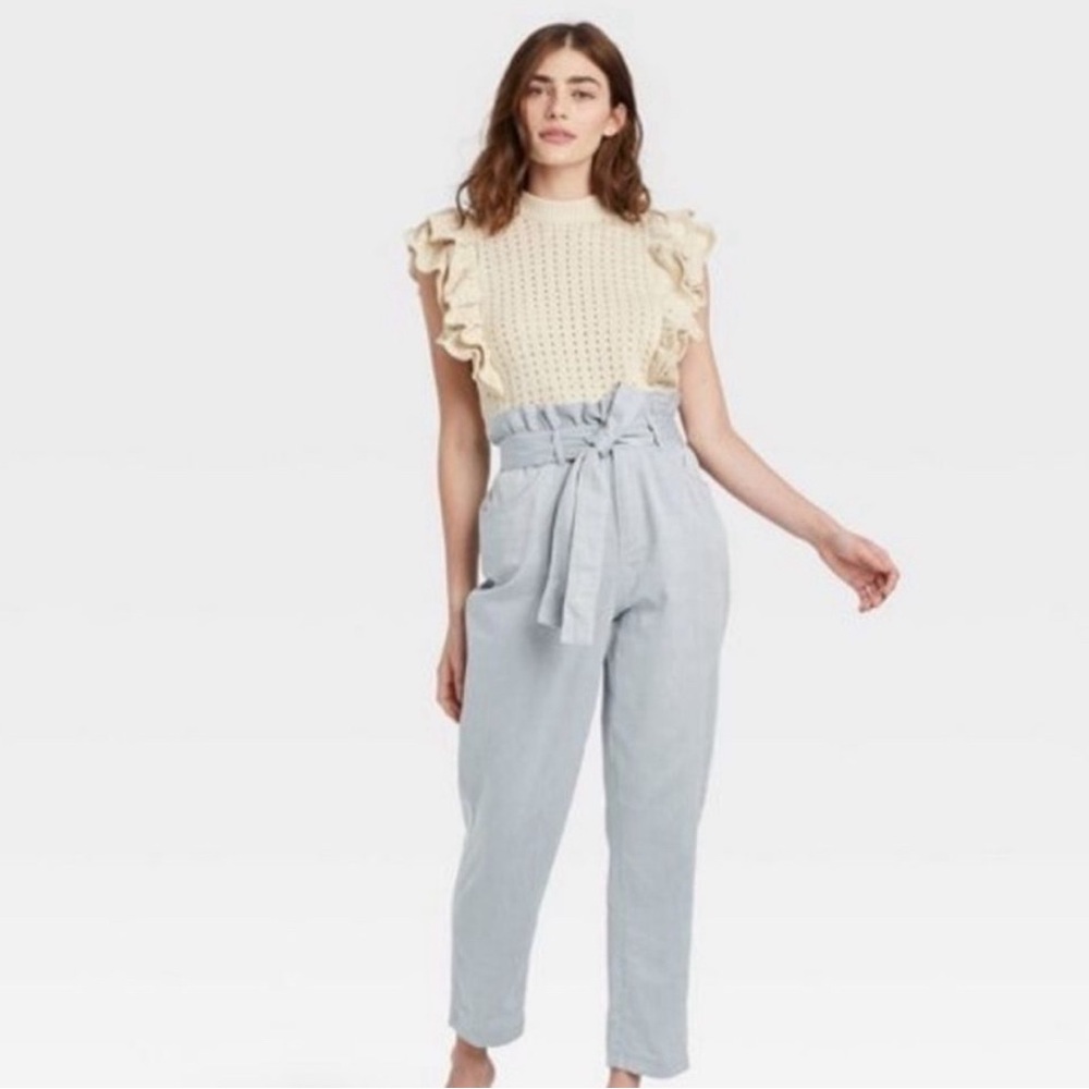 Whowhatwear Ankle Length Trousers